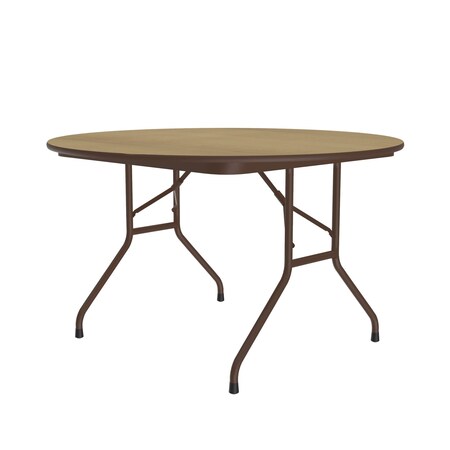 Correll CF HPL Folding Tables 48" Round Fusion Maple CF48PX-16